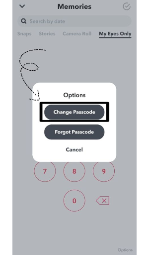 how to change passcode