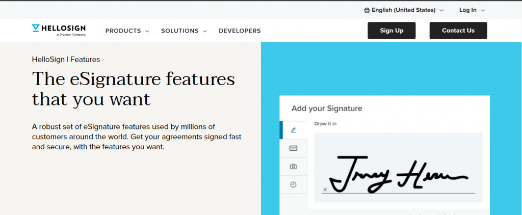 hellosign e signature software free