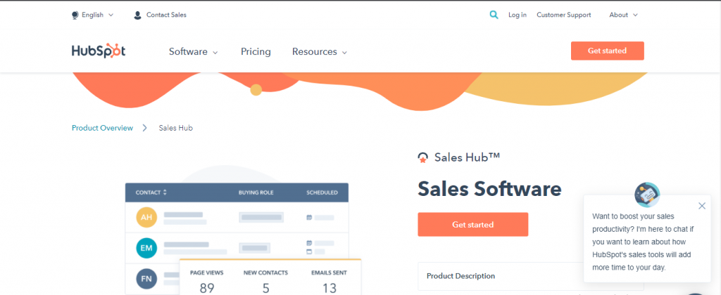 HubSpot Sales Hub Ai Sales Assistant Software