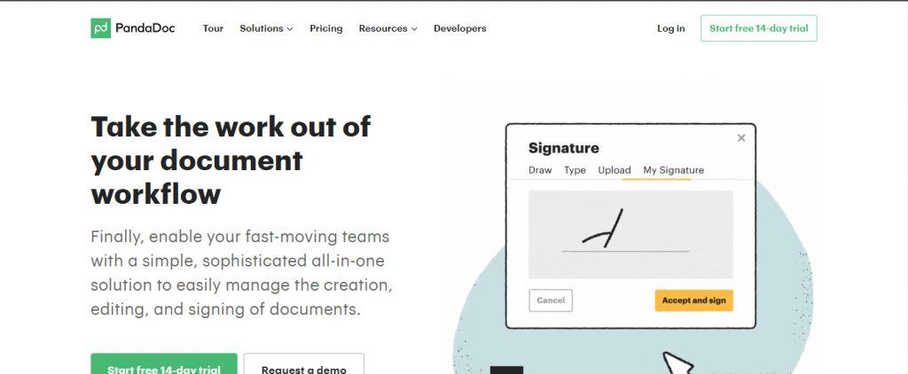 pandadoc e signature software free