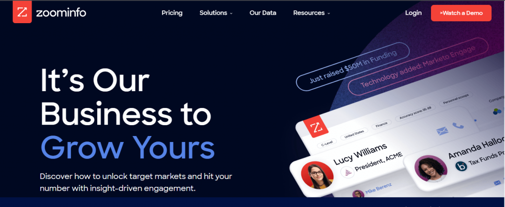 ZoomInfo ai sales assistant software