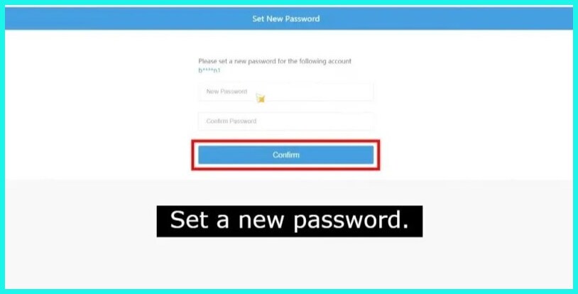 Create a new password.