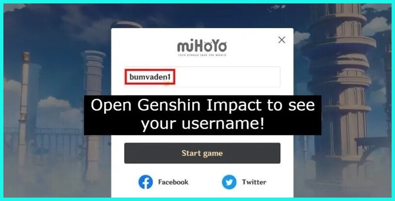 To view your username, open Genshin Impact. 
