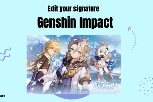 Edit your signature in Genshin impact