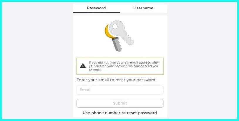 To reset your password, send an email.