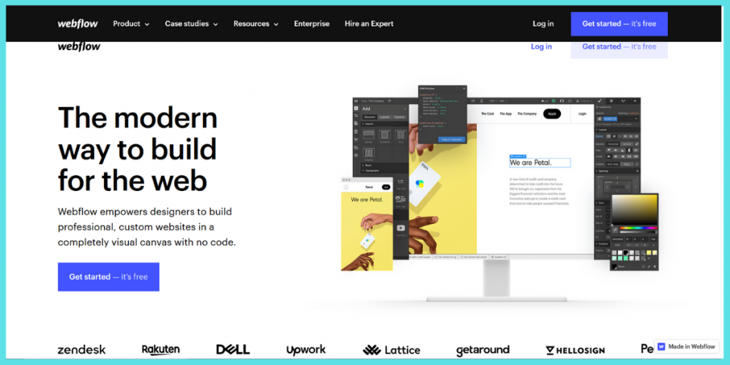 webflow no code tools