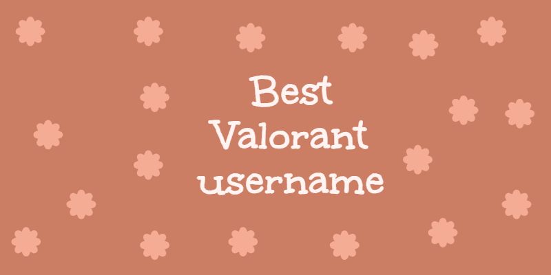 Best Valorant username