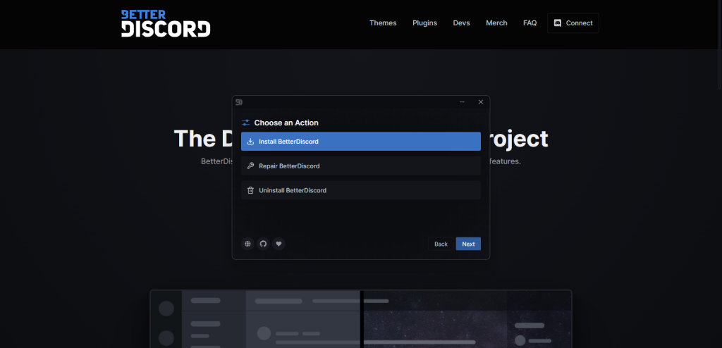 Install betterdiscord