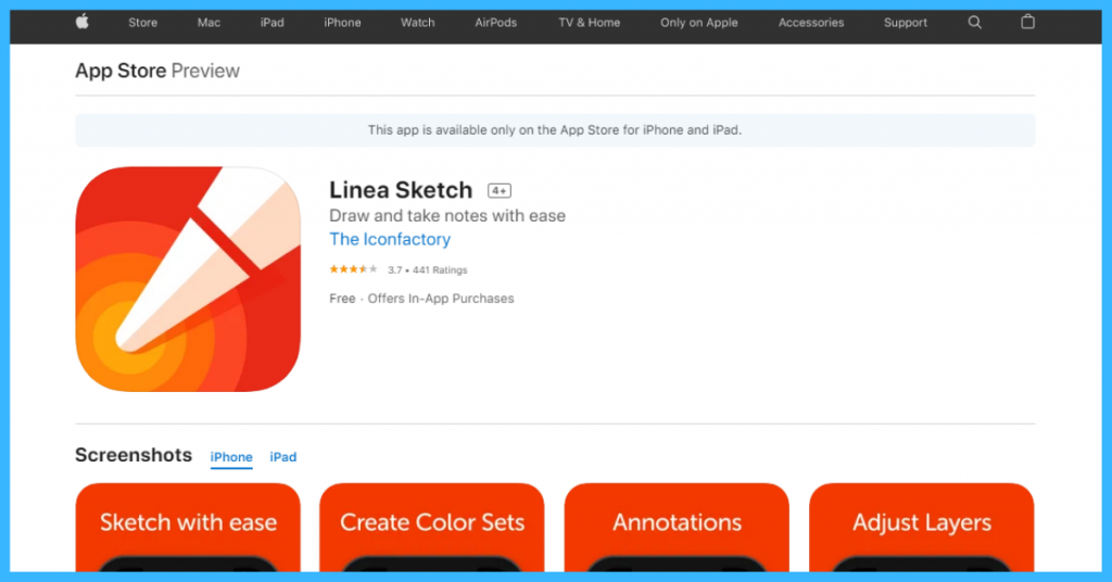 linea sketch apps