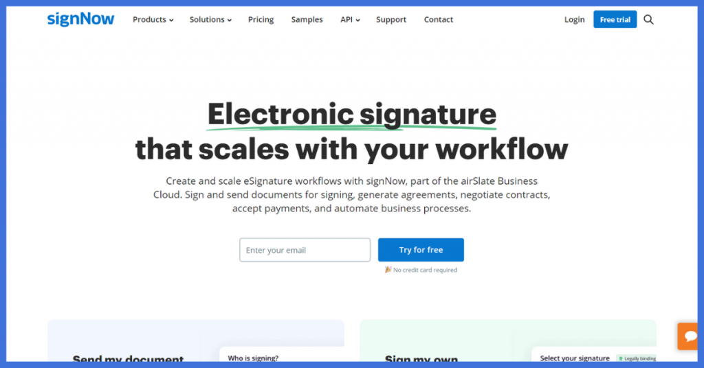 signnow docusign alternatives