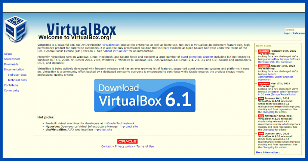 virtualbox docker alternatives