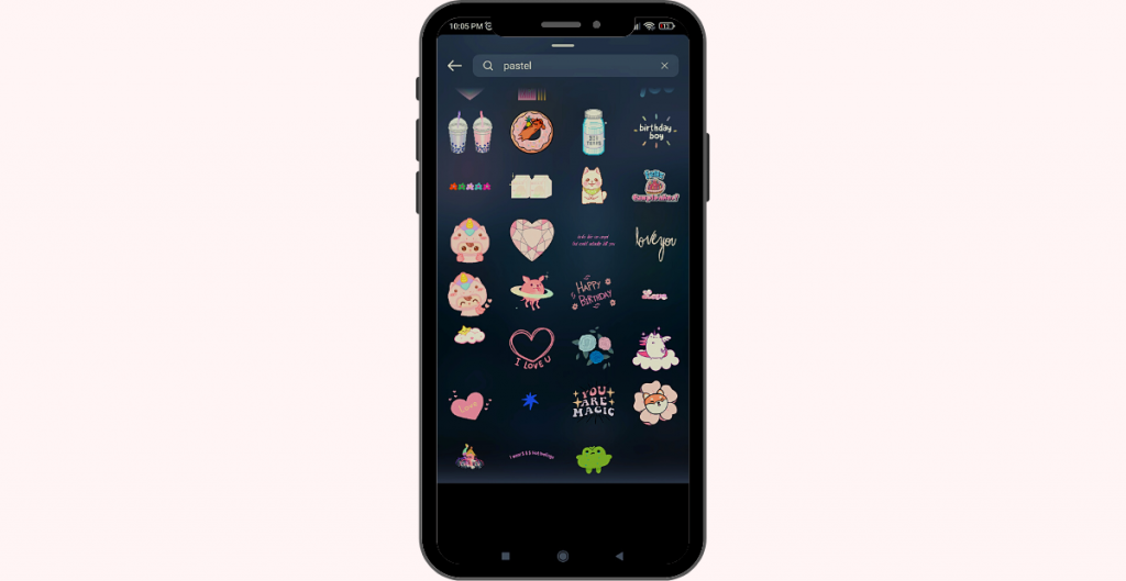 pastel cute gif to search on instagram
