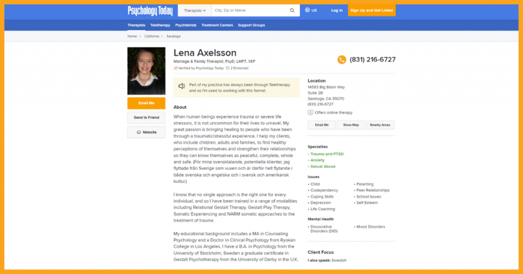 lena short professional bio