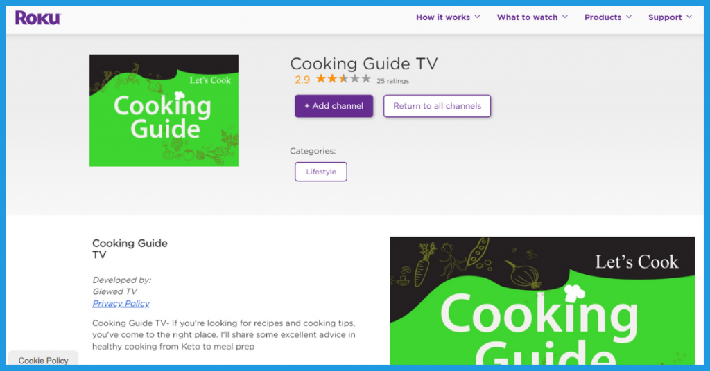 cooking guide tv